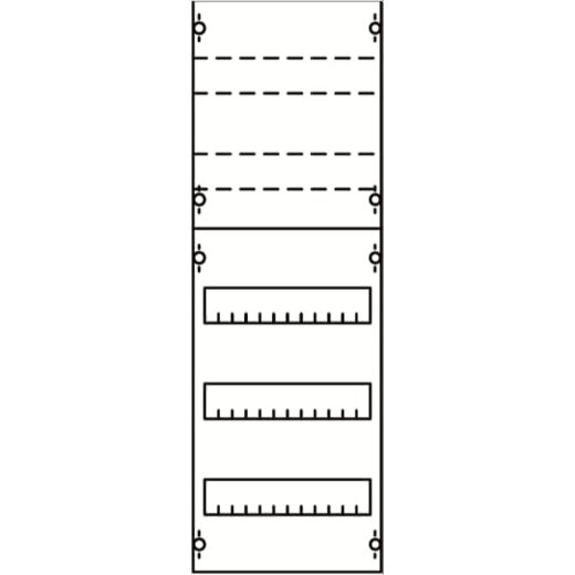 ABB Striebel & John 1V1KA Reiheneinbaugeräte-Modul Reihenabstand 125mm, 5RE / BH1, 1FB