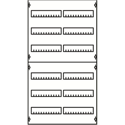 ABB Striebel & John 2V23A Reiheneinbaugeräte-Modul Reihenabstand 125mm, 6RE / BH2, 2FB