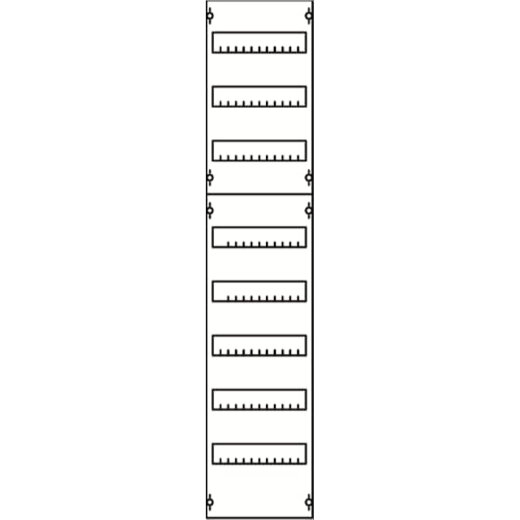 ABB Striebel & John 1V4A Reiheneinbaugeräte-Modul Reihenabstand 125mm, 8RE / BH4, 1FB