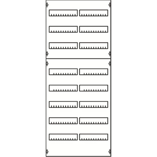 ABB Striebel & John 2V4A Reiheneinbaugeräte-Modul Reihenabstand 125mm, 8RE / BH4, 2FB