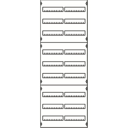 ABB Striebel & John 2V5A Reiheneinbaugeräte-Modul Reihenabstand 125mm, 9RE / BH5, 2FB