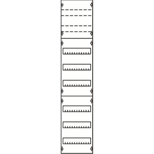 ABB Striebel & John 1V43KA Reiheneinbaugeräte-Modul Reihenabstand 125mm, 8RE / BH4, 1FB