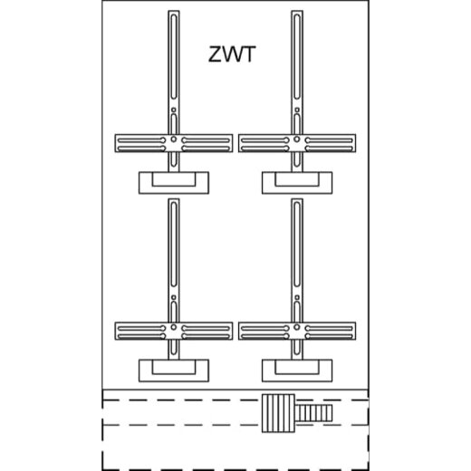 ABB Striebel & John KF424 Zählerwechselplatte mit Zählerkreuz