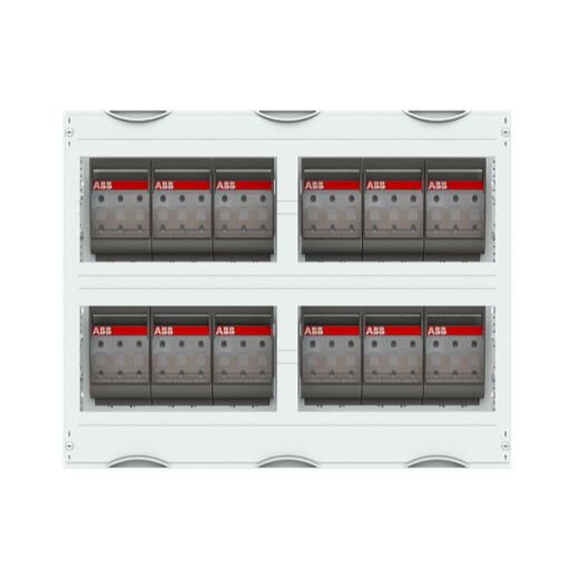 ABB Striebel & John MT337B Sicherungslasttrennschalter-Modul 4RE / BH0, 3FB, inkl. 12 NH00 Trenner