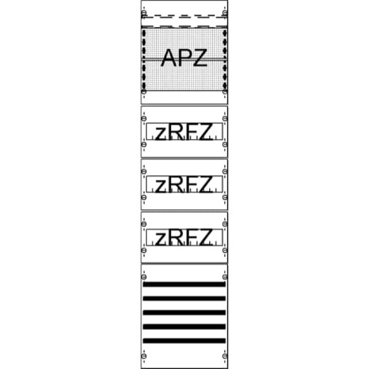 ABB Striebel & John FV17SA2R3 Verteilerfeld mit SaS, APZ zRfZ3, 7RE