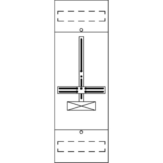 ABB Striebel & John FD15H1 Zählerfeld ohne Verdrahtung mit Dreipunkt-Befestigung, 5RE