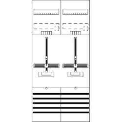 ABB Striebel & John DF27B2 Zählerfeld 7RE 2Z...