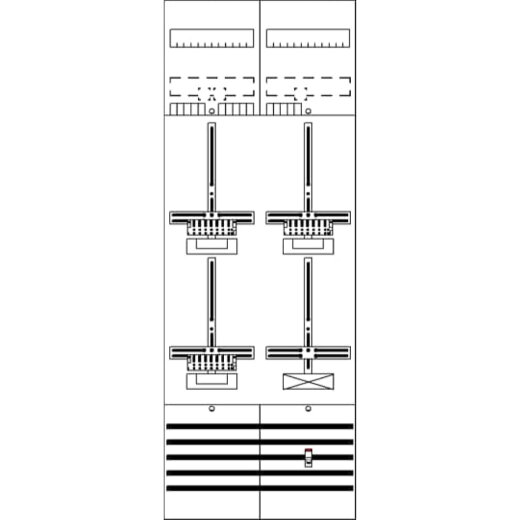 ABB Striebel & John DF29P3A Zählerfeld 9RE 3Z1S vorverdrahtet mit Zählerkreuz