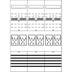 ABB Striebel & John BF37F6 Zählerfeld 7RE 6Z...