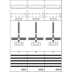 ABB Striebel & John DF37G3 Zählerfeld 7RE 3Z...