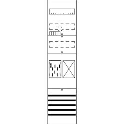 ABB Striebel & John BF17C11 Zählerfeld 7RE 1Z1R...