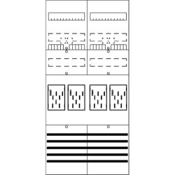 ABB Striebel & John BF27C4 Zählerfeld 7RE 4Z...