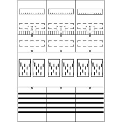 ABB Striebel & John BF37C6 Zählerfeld 7RE 6Z...