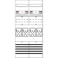 ABB Striebel & John BF27T4 Zählerfeld 7RE 4Z...