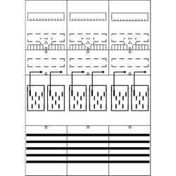 ABB Striebel & John BF37L6 Zählerfeld 7RE 6Z...