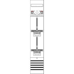 ABB Striebel & John DF19Q2 Zählerfeld 9RE 2Z...