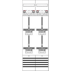 ABB Striebel & John DF29Q4 Zählerfeld 9RE 4Z...