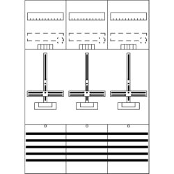 ABB Striebel & John DF37C3 Zählerfeld 7RE 3Z...