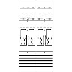 ABB Striebel & John BF27M4 Zählerfeld 7RE 4Z...