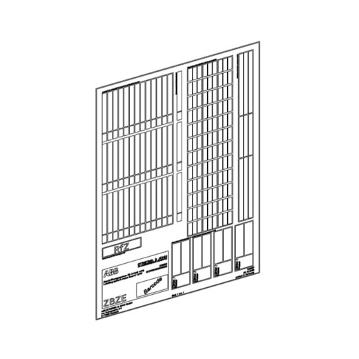ABB Striebel & John ZBZE Beschriftungssystem Zählerfeld, 1FB