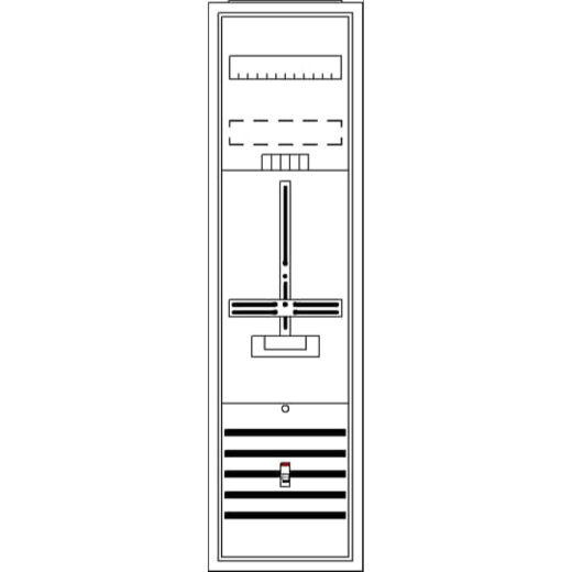 ABB Striebel & John DA17CA Komplettschrank, AP Dreipunkt, A17 1Z