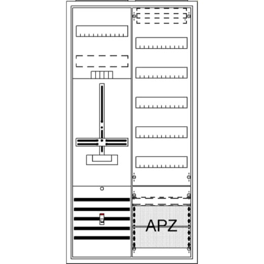 ABB Striebel & John DA27CB Komplettschrank, AP Dreipunkt, A27 1Z1V5A2