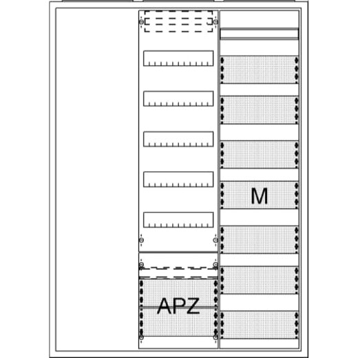 ABB Striebel & John AA37A1AM Ausbauschrank, AP A37 1F1V5A2M1