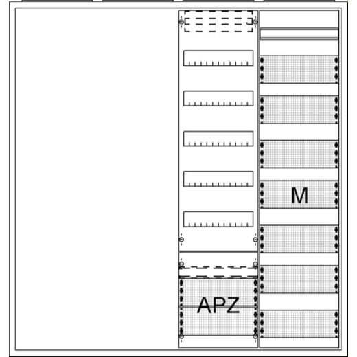 ABB Striebel & John AA47A2AM Ausbauschrank, AP A47 2F1V5A2M1