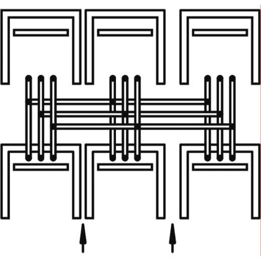 ABB Striebel & John ZH318 Sammelschienen-System Für Modul M(B)T343