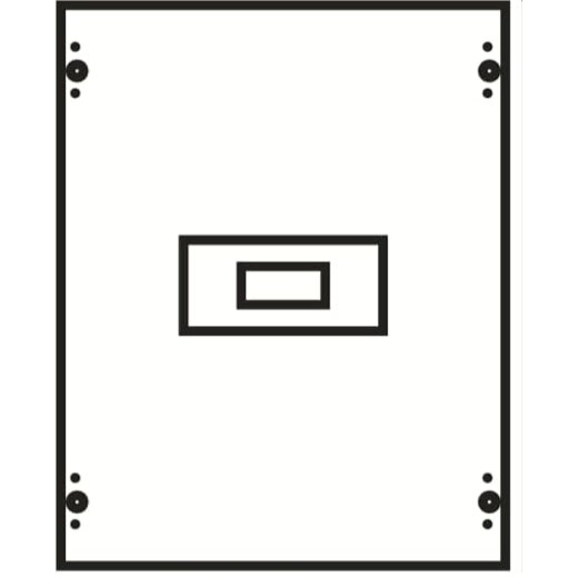 ABB Striebel & John AG200 Abdeckung mit Ausschnitt Zubehör CombiLine Innenausbausystem