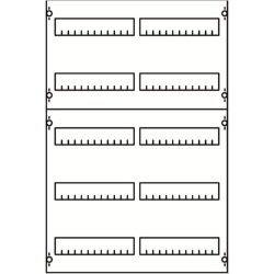 ABB Striebel & John 2V1-150 Verteilerfeld 5RE / 2FB, BH1
