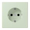 Jung SCHUKO Steckdose, 16 A 250 V ~, SAFETY+, Serie LS, vert anglâis pale LC1520KI218