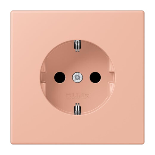 Jung SCHUKO Steckdose, 16 A 250 V ~, SAFETY+, Serie LS, rose clair LC1520KI231