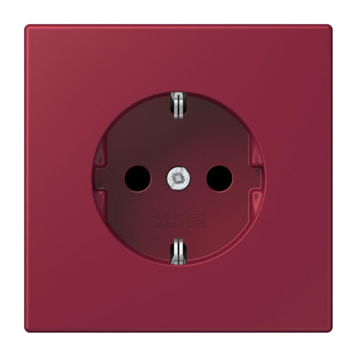 Jung SCHUKO Steckdose, 16 A 250 V ~, SAFETY+, Serie LS, le rubis LC1520KI255