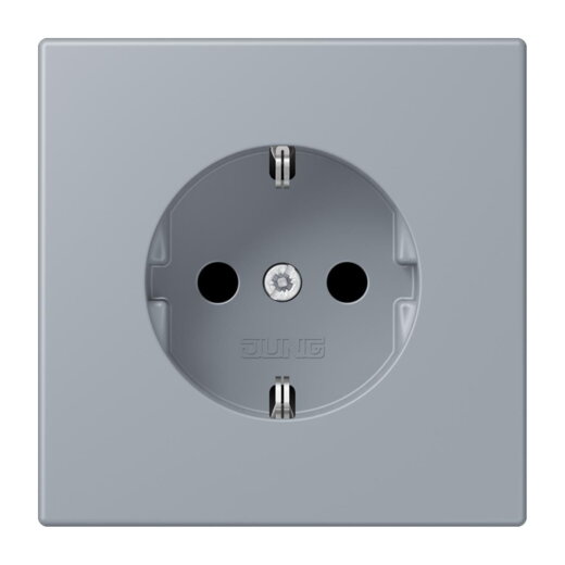 Jung SCHUKO Steckdose, 16 A 250 V ~, SAFETY+, Serie LS, gris clair 59 LC1520KI257