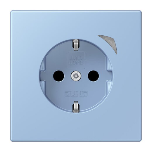 Jung HOME SCHUKO® Steckdose, 16 A 250 V ~, Schraubklemmen, mit Funktionsanzeige, SAFETY+, Thermoplast lackiert BTLC1521S207