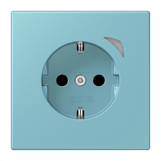 Jung HOME SCHUKO® Steckdose, 16 A 250 V ~, Schraubklemmen, mit Funktionsanzeige, SAFETY+, Thermoplast lackiert BTLC1521S213