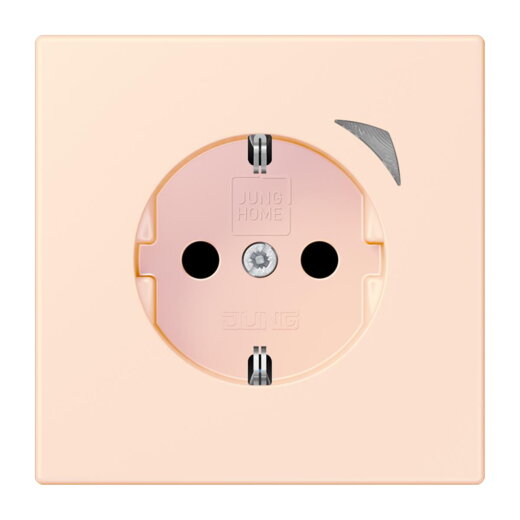 Jung HOME SCHUKO® Steckdose, 16 A 250 V ~, Schraubklemmen, mit Funktionsanzeige, SAFETY+, Thermoplast lackiert BTLC1521S226