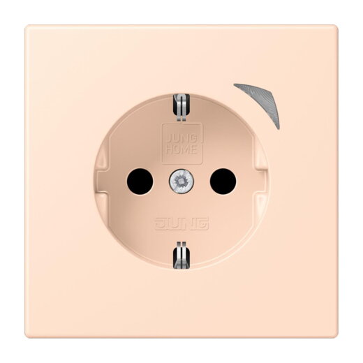 Jung HOME SCHUKO® Steckdose, 16 A 250 V ~, Schraubklemmen, mit Funktionsanzeige, SAFETY+, Thermoplast lackiert BTLC1521S228