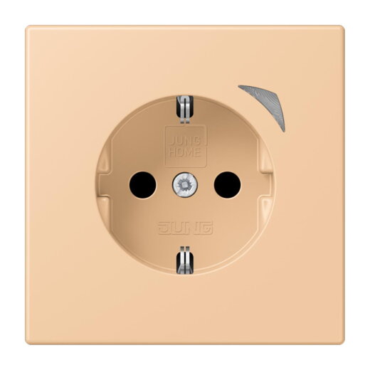 Jung HOME SCHUKO® Steckdose, 16 A 250 V ~, Schraubklemmen, mit Funktionsanzeige, SAFETY+, Thermoplast lackiert BTLC1521S237
