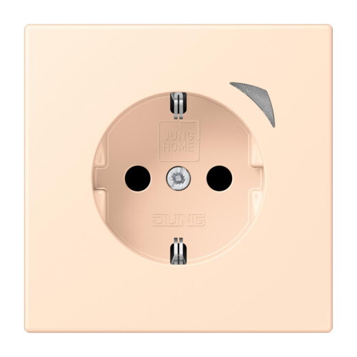 Jung HOME SCHUKO® Steckdose, 16 A 250 V ~, Schraubklemmen, mit Funktionsanzeige, SAFETY+, Thermoplast lackiert BTLC1521S238