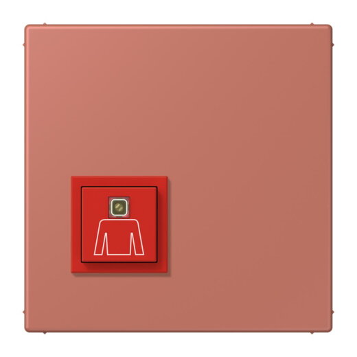 Jung Notrufsystem Ruftaster, Serie LS, terre sienne brique NRSLC0834RT236