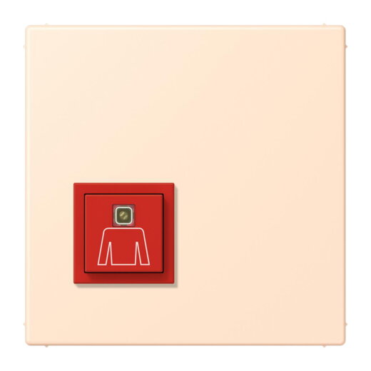 Jung Notrufsystem Ruftaster, Serie LS, terre sienne pâle NRSLC0834RT238