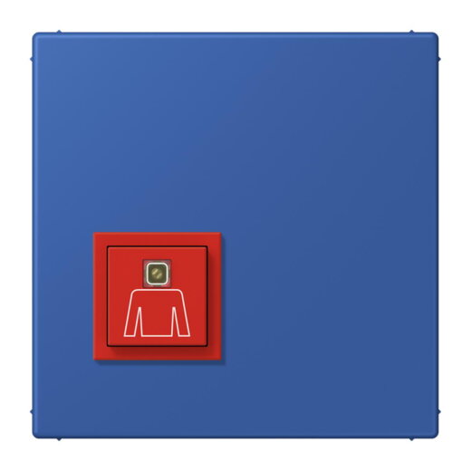 Jung Notrufsystem Ruftaster, Serie LS, bleu outremer 59 NRSLC0834RT253