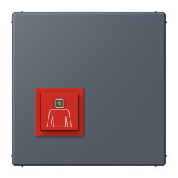 Jung Notrufsystem Ruftaster, Serie LS, gris fonce 59...