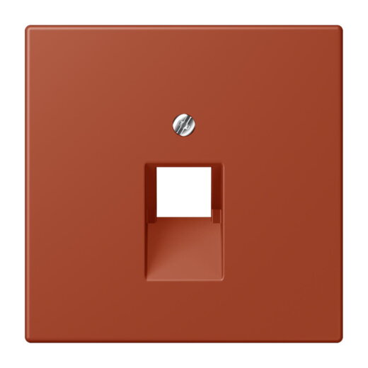 Jung Abdeckung für IAE/UAE-Anschlussdosen 1 x 8-polig, Thermoplast lackiert, Serie LS, locre rouge LC969-1UA232