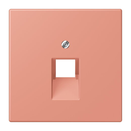 Jung Abdeckung für IAE/UAE-Anschlussdosen 1 x 8-polig, Thermoplast lackiert, Serie LS, locre rouge moyen LC969-1UA233