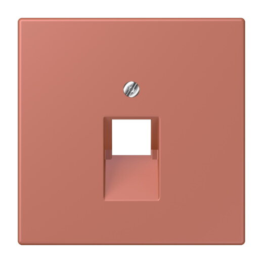 Jung Abdeckung für IAE/UAE-Anschlussdosen 1 x 8-polig, Thermoplast lackiert, Serie LS, terre sienne brique LC969-1UA236