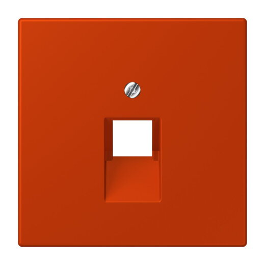 Jung Abdeckung für IAE/UAE-Anschlussdosen 1 x 8-polig, Thermoplast lackiert, Serie LS, rouge vermillon 59 LC969-1UA244