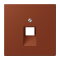 Jung Abdeckung für IAE/UAE-Anschlussdosen 1 x 8-polig, Thermoplast lackiert, Serie LS, terre sienne br?lée 59 LC969-1UA247